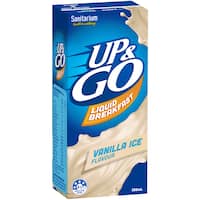 sanitarium up & go breakfast drink vanilla ice 350mL
