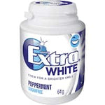 wrigleys extra white chewing gum peppermint 46 pieces 64g