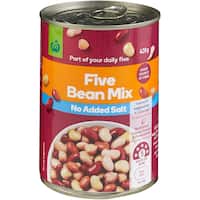 countdown beans 5 mix no added salt 420g