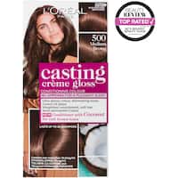 l'oreal paris casting hair colour creme gloss medium brown 500 1pk