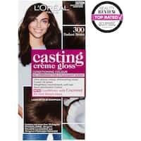 l'oreal paris casting hair colour creme gloss darkest brown 300 1pk