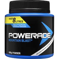 powerade isitonic powder sports drink mountain blast 500g