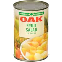 oak fruit salad in syrup 410g