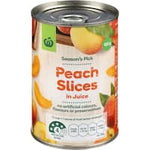 countdown peaches sliced in juice 410g