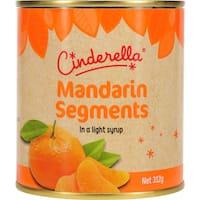 cinderella mandarins segments in syrup 312g