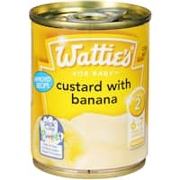 watties stage 2 baby food custard with banana 120g