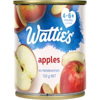 watties stage 1 baby food apples 120g
