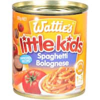 watties little kids stage 4 kids meal spaghetti bolognese 220g