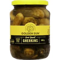 golden sun gherkins sour sweet gluten free 680g
