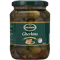 delmaine gherkins whole 670g