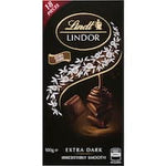 lindt chocolate block lindor dark 60% 100g