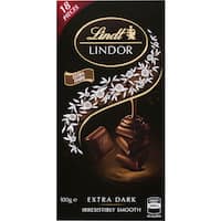 lindt chocolate block lindor dark 60% 100g