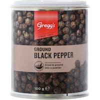 greggs pepper ground black 100g