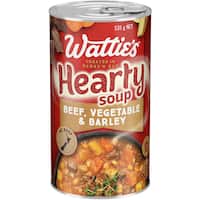 wattie's canned soup beef, barley & vegetable 535g