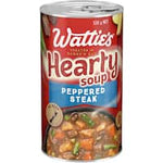 wattie's canned soup peppered steak 535g