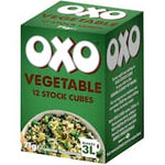 oxo vegetable stock cubes 71g 12pk