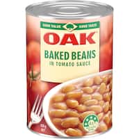 oak baked beans in tomato sauce 420g