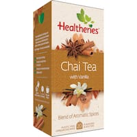 healtheries chai tea bags vanilla 20pk