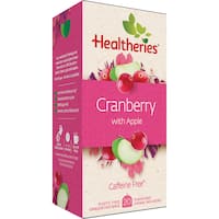 healtheries fruit tea cranberry & apple 20pk