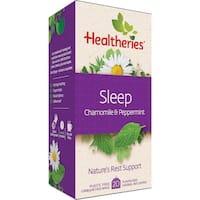 healtheries sleep herbal tea with chamomile & peppermint 20pk