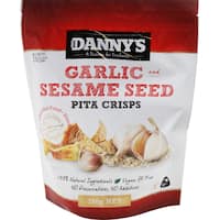 dannys pita crisps garlic & sesame 150g