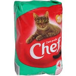 chef singles cat food chicken & rabbit 100g 4pk