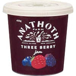 anathoth farm mixed berry jam 3 berries 455g