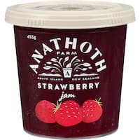 anathoth farm strawberry jam  455g