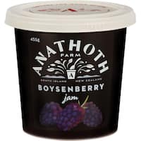 anathoth farm boysenberry jam  455g