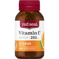 red seal vitamin c orange chewable 250mg 100pk