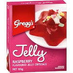 greggs jelly crystals raspberry flavoured 85g
