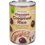 signature range creamed rice chocolate 97% fat free 420g