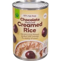 signature range creamed rice chocolate 97% fat free 420g