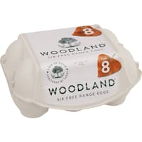 woodland eggs half dozen free range jumbo 408g