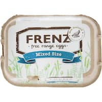 frenz free range eggs half dozen mixed 6pk