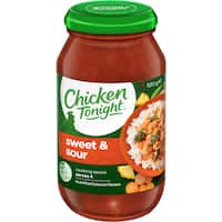 chicken tonight meal base cooking sauce sweet & sour 520g
