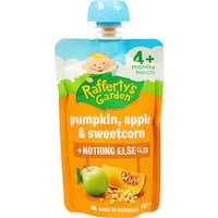 raffertys garden baby food pumpkin, apple & sweetcorn 120g