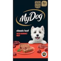 my dog wet dog food gourmet beef meaty loaf 100g 6pk
