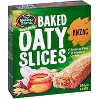 mother earth oaty slices muesli slice anzac 240g 6pk