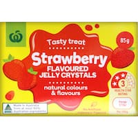 countdown jelly crystals strawberry flavoured 85g
