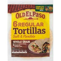 old el paso mexican tortillas wholegrain 6pk
