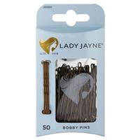 lady jayne bobby pins, brown, 4.5 cm, pk50