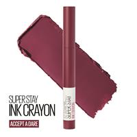 maybelline superstay ink crayon lipstick accept a dare