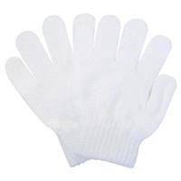 manicare exfoliating gloves - white