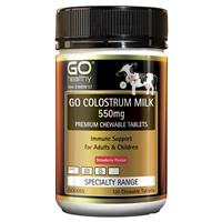 go healthy colostrum milk 550mg chewable 120 tablets