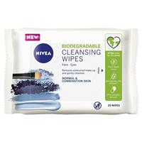 nivea visage daily essentials refreshing facial cleansing wipes 25