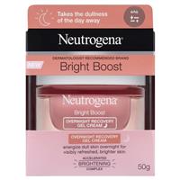 neutrogena bright boost overnight recovery gel 50g