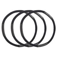 lady jayne super hold elastics, thin, black, pk 18