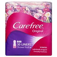 carefree original liners shower fresh scent 30 pack
