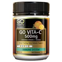 go healthy vita-c 500mg orange chewable 100 tablets
